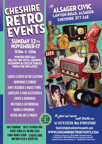 CHESHIRE RETRO EVENTS AT ALSAGER CIVIC HALL