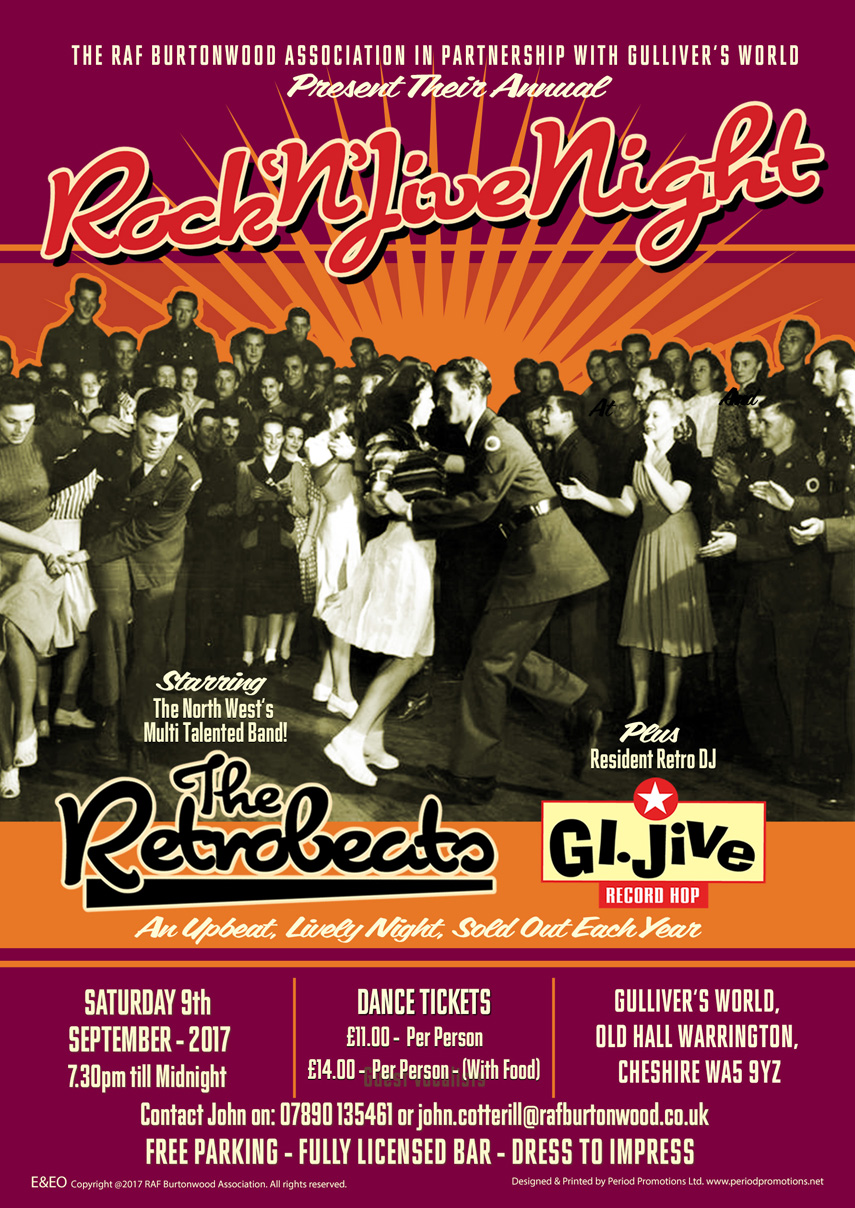 RAF BURTONWOOD Rock’N’Jive Night Dance